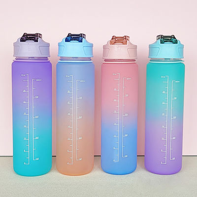 Stay Hydrated on the Go with 900Ml Bpa Free Gradient Color Outdoor Sports Water Bottle