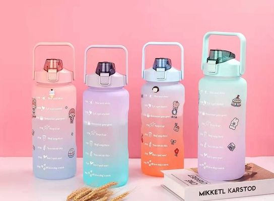 Outdoor Sport 2L Plastic Water Bottle with Capacity Line and Anti-corrosion Coating
