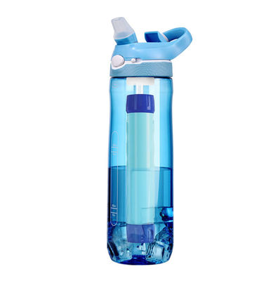 183g Straw Type BPA-free Plastic Tritan Water Bottle 750 ml for Fitness Protein Shake