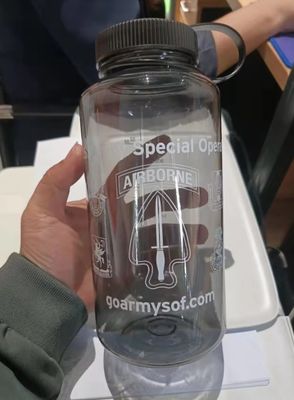 Unisex 1000ml Large Capacity Water Cup Scale Waterproof Cup with PS Plastic Material
