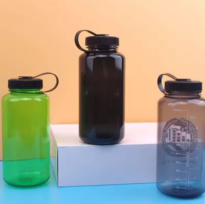 Unisex 1000ml Large Capacity Water Cup Scale Waterproof Cup with PS Plastic Material