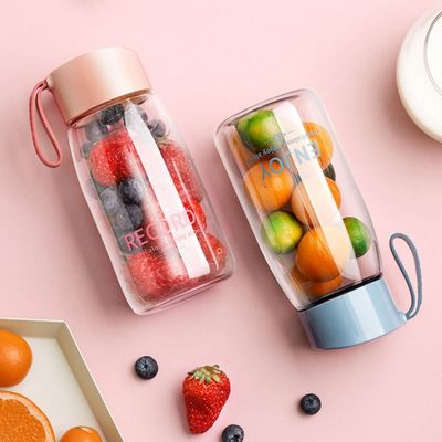 380ml Portable Sports Cup Plastic Water Bottle with Thermal Insulation Performance