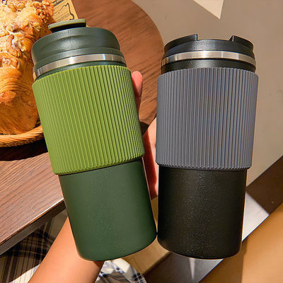 450ML Capacity Stainless Steel Coffee Cup Thermal Portable Travel Tumbler Leak Proof Mug