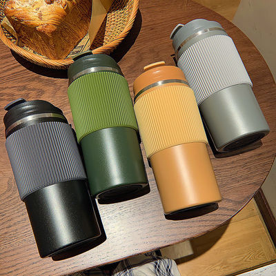 450ML Capacity Custom Logo Stainless Steel Coffee Cup Outdoor Vacuum Thermos Insulation