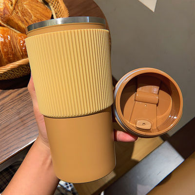 450ML Capacity Custom Logo Stainless Steel Coffee Cup Outdoor Vacuum Thermos Insulation