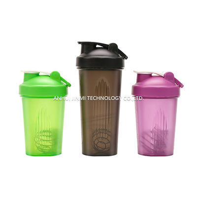 Silk screen Logo Printing 500ml Personalized Shaker Water Bottles WITH LID