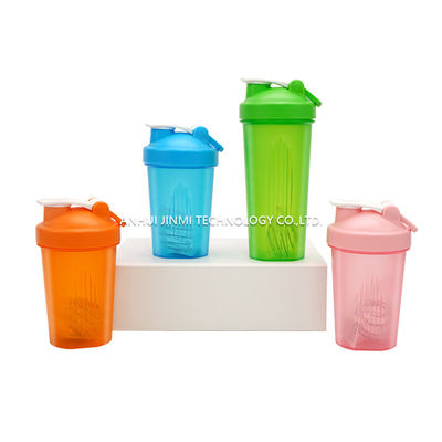 Silk screen Logo Printing 500ml Personalized Shaker Water Bottles WITH LID