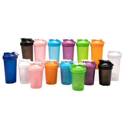 Silk screen Logo Printing 500ml Personalized Shaker Water Bottles WITH LID