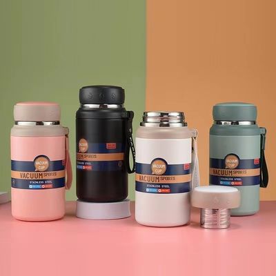 Minimalist Design Style 750ml/1000ml Stainless Steel Thermos Cup for Portable Camping