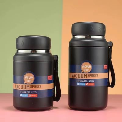 Customized Logo Acceptable 750 ml /1000 ml Portable Thermos Bottle for Camping and Hiking