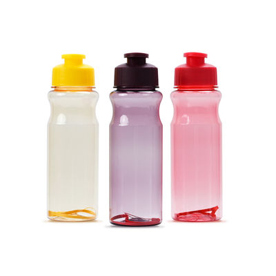 Simple Fresh Summer Fitness Plastic Water Bottles WITH LID for Large Capacity Sports Cups