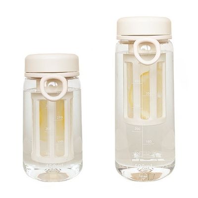 Contemporary Design Style Plastic Water Drinking Bottle with Tea Infuser 450ML/600ML