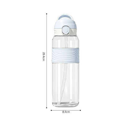 NP1080SA1 Custom Logo Printed Kids Kawaii Sublimation Bpa Free Clear Sports Water Bottles with Straw
