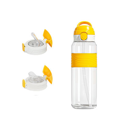 NP1080SA1 Custom Logo Printed Kids Kawaii Sublimation Bpa Free Clear Sports Water Bottles with Straw