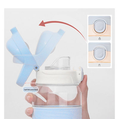 NP1080SA1 Custom Logo Printed Kids Kawaii Sublimation Bpa Free Clear Sports Water Bottles with Straw