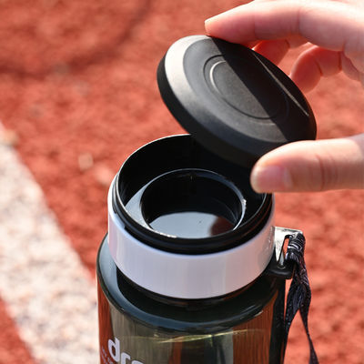 Direct Drinking Portable Water Bottle with Time Marker and Multiple Color Options
