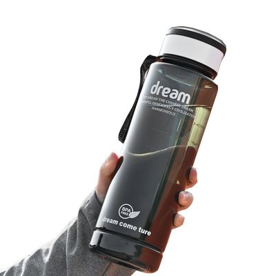 Convenient Direct Drinking Water Bottle With Time Marker for Gym and Outdoor Activity