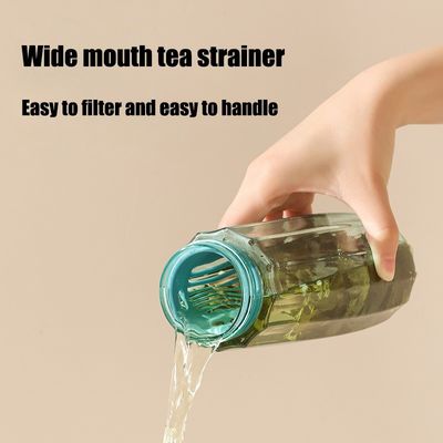 OEM Service Accepted 480ml Portable Straight Drink Bottle with Strainer