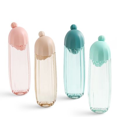 480ml High Temperature Resistant Plastic Drinking Water Bottle with Telescopic Handle
