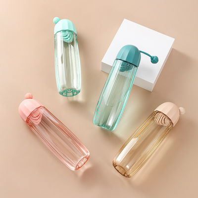 480ml High Temperature Resistant Plastic Drinking Water Bottle with Telescopic Handle