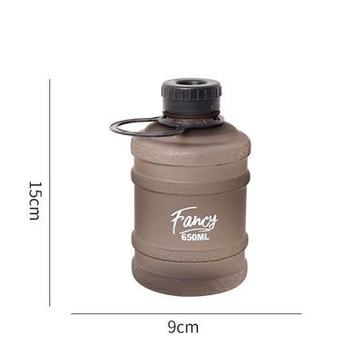 650ML Mini Bucket Shaped Plastic Water Bottle for Camping Thermal Insulation Performance