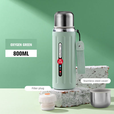 316 Stainless Steel Portable Travel Cup with 600ml/800ml Capacity and Customized Color