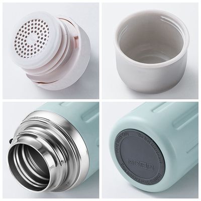 Modern Design Outdoor Sports Vacuum Flask 600/800ml Wide Mouth Water Bottle With Straw