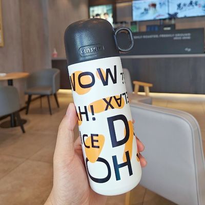 316 Stainless Steel Kids Water Bottle Cute Tumbler Cup Portable Thermos Outdoor Sports Flask With Lid