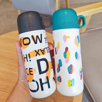 500ml Stainless Steel Insulated Thermos Cup with Custom Pattern and Logo Acceptance
