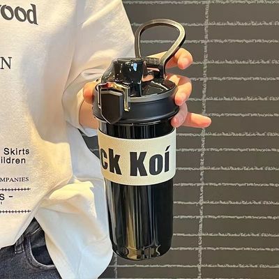 Direct Drinking Water Bottles with Handle and Sleeve 600ml Capacity BPA Free Material