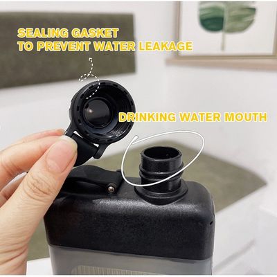 Applicable Boiling Water 450ML Flat Square Outdoor Sport Plastic Water Cup With Handle