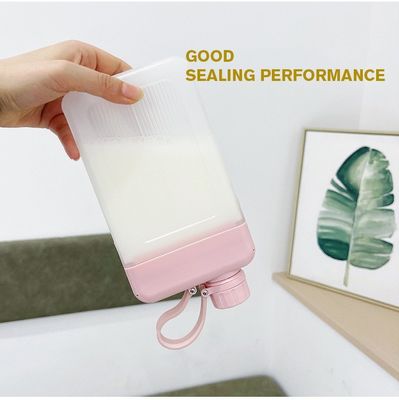 Applicable Boiling Water 450ML Flat Square Outdoor Sport Plastic Water Cup With Handle