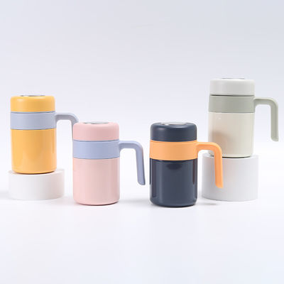 500ml Capacity Stainless Steel 316 Handle Cups Tea Mugs With Tea Strainer Custom Logo