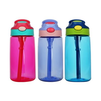 Water Flowing Method Straw Type 500ml BPA Free Tritan Plastic Drink Water Bottle