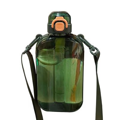 Custom Logo Square Transparent Water Bottles 750ML for Gym Sport Leakproof Plastic