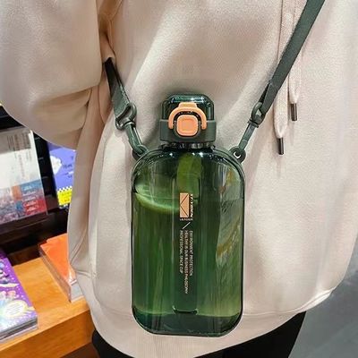 Custom Logo Square Transparent Water Bottles 750ML for Gym Sport Leakproof Plastic