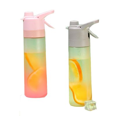 Double Wall PC Plastic Sports Outdoor Spray Water Bottle for Keeping Cold Drinking Water