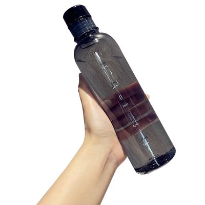 Thermal Insulation 500ML Sports Time Marker Plastic Drinking Water Bottle WITH LID