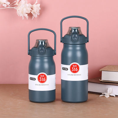 Custom Logo Stainless Steel Vacuum Insulated Thermos Flasks Bottle with Bouncing Cap