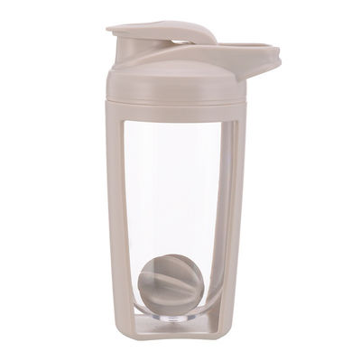 Gym Protein Shaker Bottle 650ml Durable Clear Plastic with Custom Logo and Stirring Ball