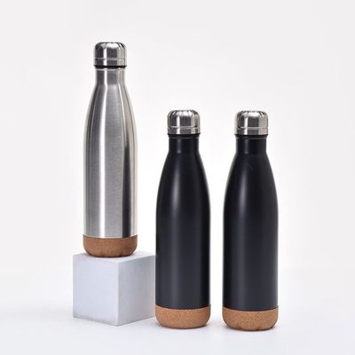 Vacuum Flasks Thermoses 500ml Insulated Stainless Steel Water Bottle With Cork Bottom