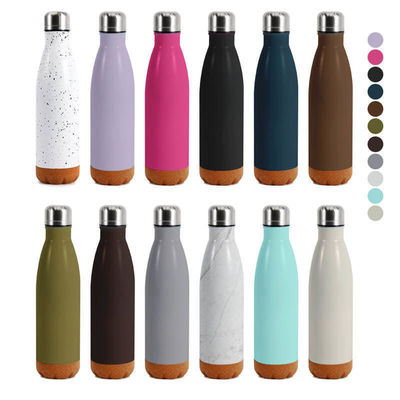 Vacuum Flasks Thermoses 500ml Insulated Stainless Steel Water Bottle With Cork Bottom