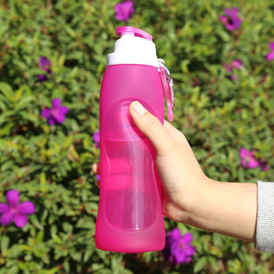 Stay Hydrated on Your Outdoor Trip Customized Logo Silicone Sport Travel Water Bottle