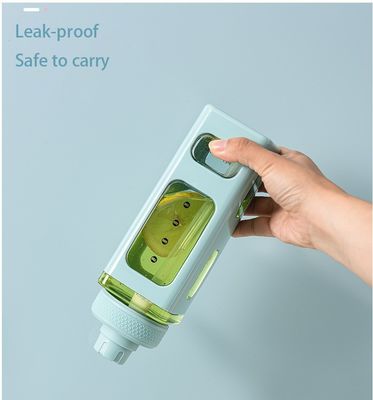 Thermal Insulation Square Cup 700ML Pc Plastic Cup Portable Leak-proof for Students