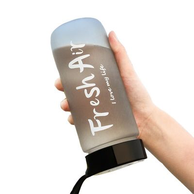 Stocked 600ML Portable Frosted Water Bottle for Travel and Sports Leak-proof Design