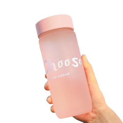 Custom Gym Sports Leakproof Kettle Portable Water Bottle with Clear Cup and Rope