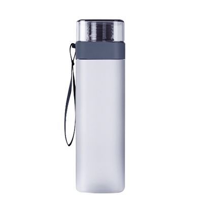 Gym Large Capacity PC Sports Cup Portable BPA-Free Square Shaped Frosted Plastic Water Bottle