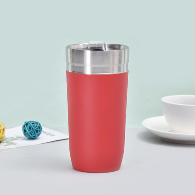 16 oz Car Cup Double Wall Insulated Stainless Steel Modern Design Drinking Bottle with Lid