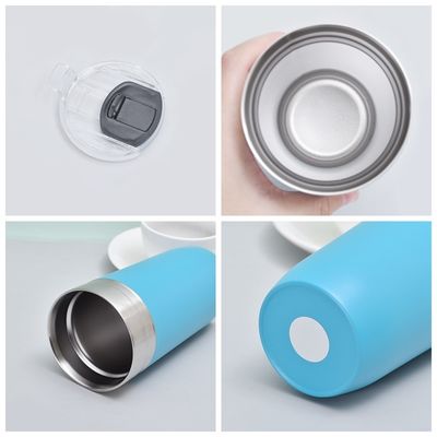 16 oz Car Cup Double Wall Insulated Stainless Steel Modern Design Drinking Bottle with Lid