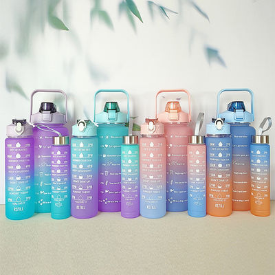 3 Pcs in 1 Set Purple Eco-Friendly Safety Durable Water Bottles for Your Hydration Needs
